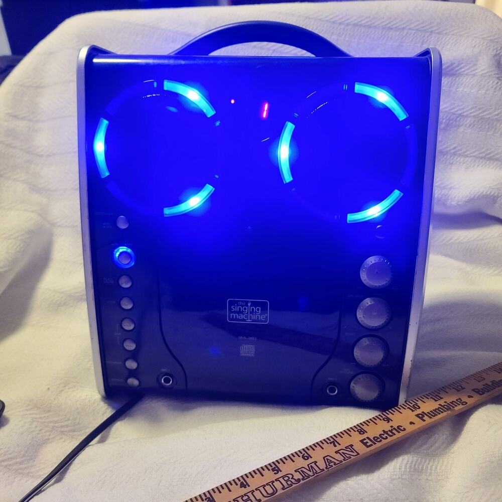 The Singing Machine, SML 383 portable karaoke machine No Mic